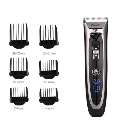 Tondeuse à Cheveux Numérique Professionnelle avec Lame en Céramique