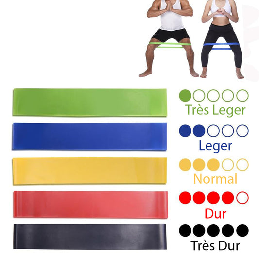 Bande élastique pour entrainement Fitness et Pilate - Livraison Offerte