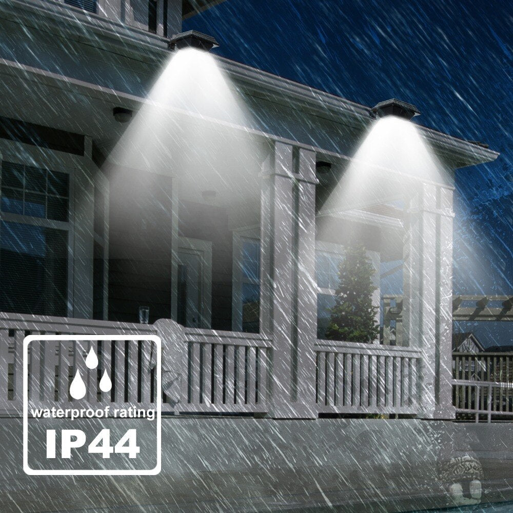 Lampes solaires LED pour gouttière - Lot de 2 élégantes et pratiques