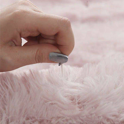 Tapis Peluche Douillet pour Salon et Chambre à Coucher