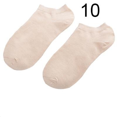 Chaussettes d'Été en Fibre de Bambou - Lot de 10 Paires Confortables et Écologiques