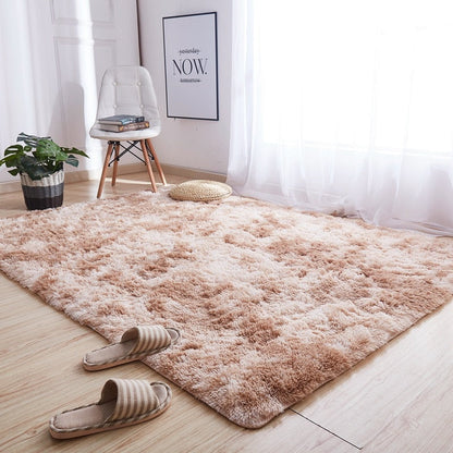 Tapis Peluche Douillet pour Salon et Chambre à Coucher