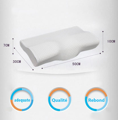 Oreiller Orthopédique en Latex à Mémoire de Forme pour un Sommeil Réparateur
