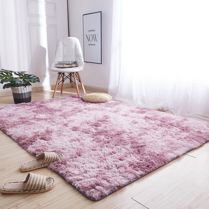 Tapis Peluche Douillet pour Salon et Chambre à Coucher