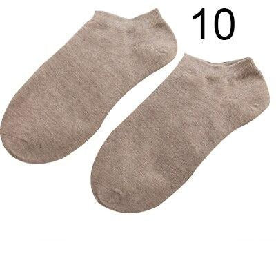 Chaussettes d'Été en Fibre de Bambou - Lot de 10 Paires Confortables et Écologiques