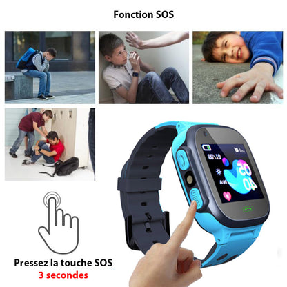 Montre GPS Connectée Sécurité avec Fonction SOS pour Enfants