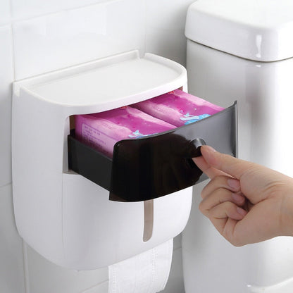 Distributeur de Papier Toilette Pratique avec Rangement Élégant