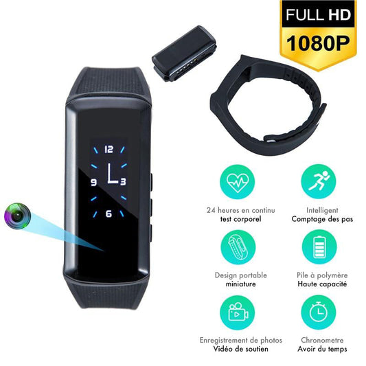 Montre espion intelligente avec caméra HD intégrée et enregistrement audio