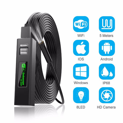 Caméra WiFi HD Endoscopique pour Inspections Faciles