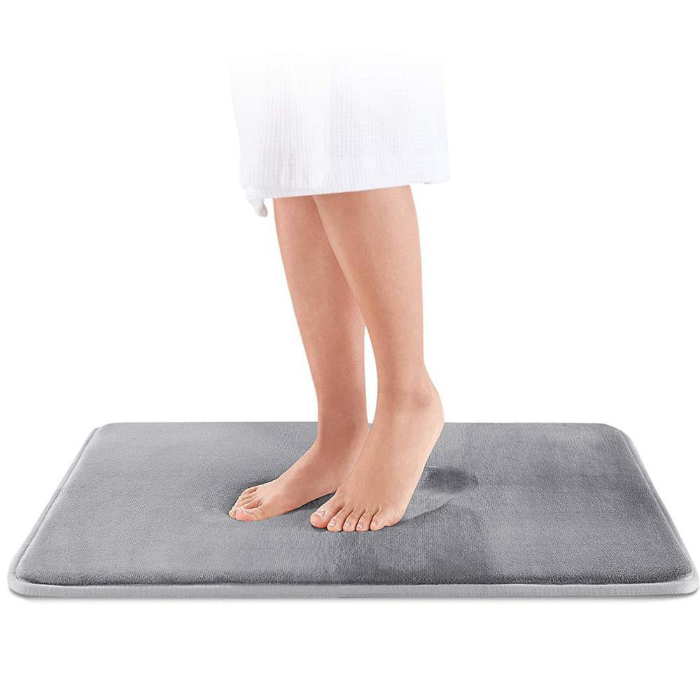 Tapis de Bain Antidérapant en Mousse à Mémoire de Forme