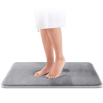Tapis de Bain Antidérapant en Mousse à Mémoire de Forme