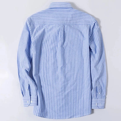 Chemise OXFORD en coton à manches longues - Élégance et confort réunis.