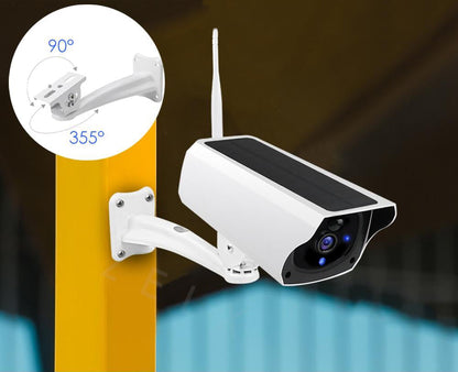 Caméra Solaire WiFi de Surveillance Extérieure avec Détection de Mouvement