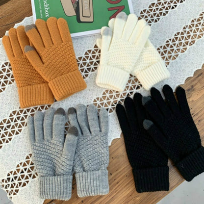 Gants Tactiles Confort en Coton Tricotés à la Main