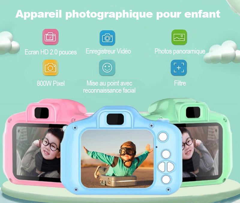 Caméra Enfant - Capturez les Moments Magiques en Un Clin d'Œil!