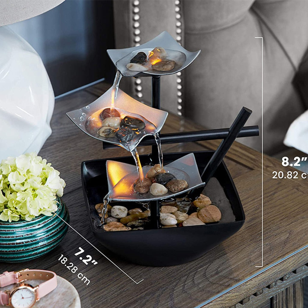 Fontaine à Eau d'Intérieur Feng Shui Élégante