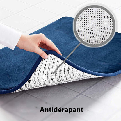 Tapis de Bain Antidérapant en Mousse à Mémoire de Forme