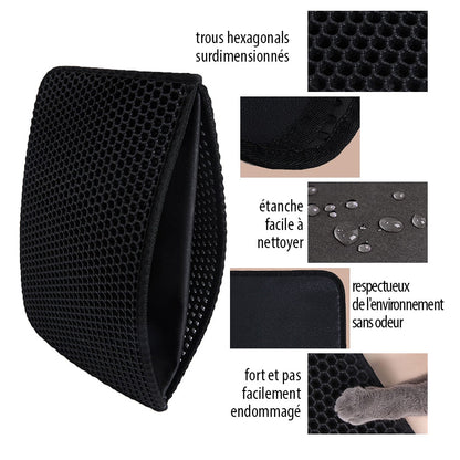 Tapis de litière imperméable pour chat - Confort et propreté assurés