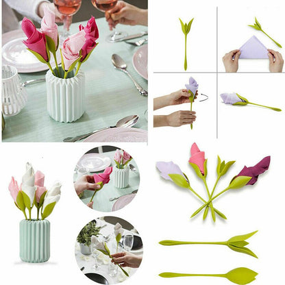 Porte-Serviettes Floral Élégant pour une Table Chic