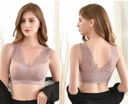 Lot de 3 Brassières Dentelle Sans Armatures - Confort et Élégance au Quotidien