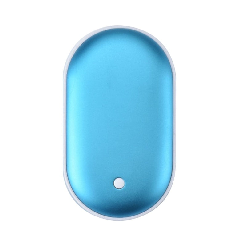 Chauffe-mains 2 en 1 rechargeable : chaleur et recharge à portée de main.
