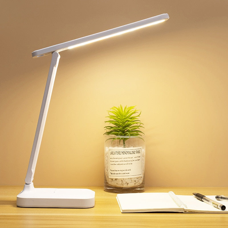 Lampe de Bureau Sans-Fil Multifonctionnelle avec Support Smartphone