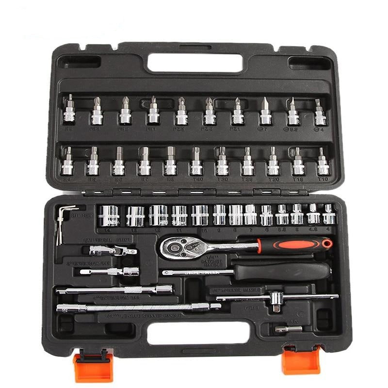 Mallette de bricolage 46 clés - Outils pour tous vos projets