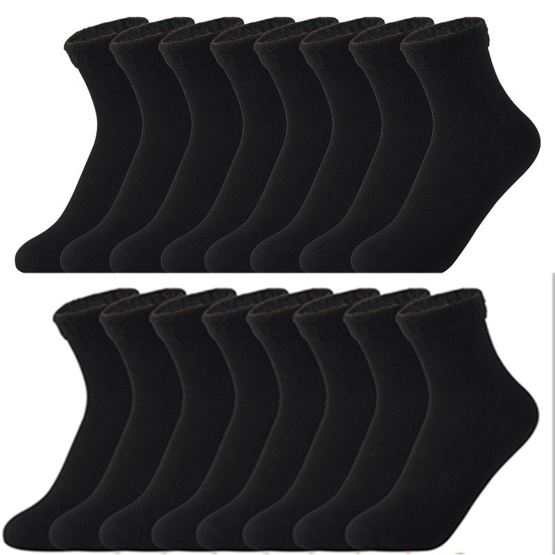 Chaussettes thermiques confortables - Lot de 8 paires idéal pour l’hiver