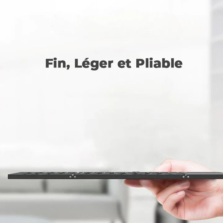 Clavier Pliable 2en1 avec Pavé Tactile - Idéal pour le Voyage !