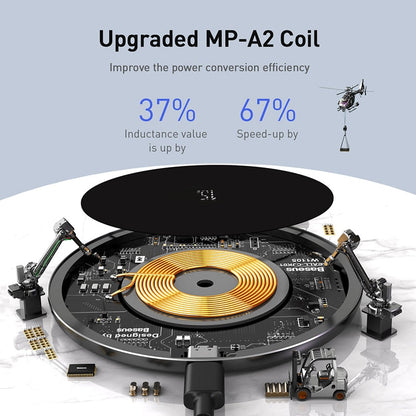 Chargeur à Induction Rapide 15 W - Design Élégant et Efficace