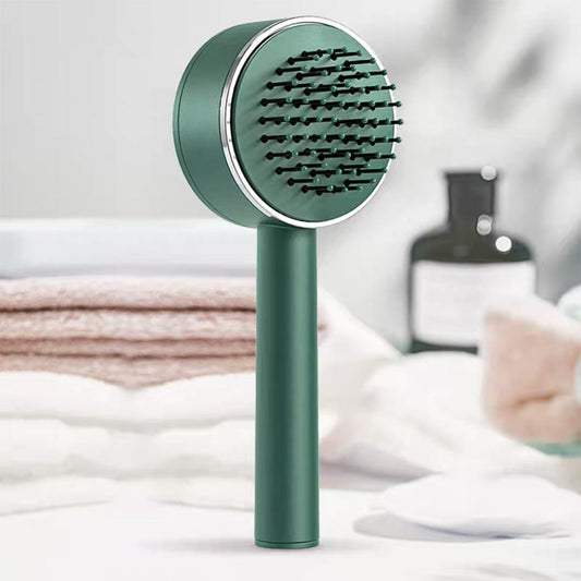 Brosse à cheveux autonettoyante 3 en 1 : démêlage doux et massage relaxant