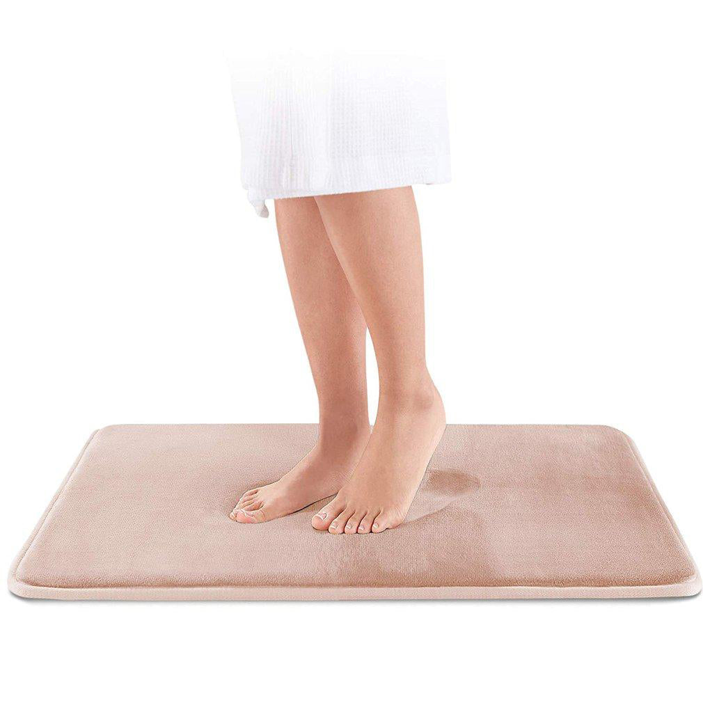 Tapis de Bain Antidérapant en Mousse à Mémoire de Forme