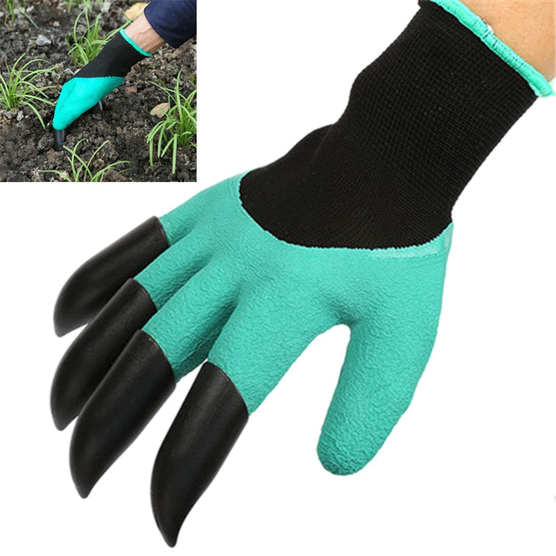 Gants de Jardinage en Caoutchouc avec Griffes Multifonctions