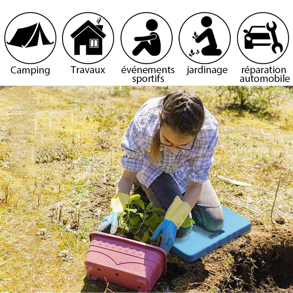 Tapis d'agenouillement en mousse épaisse - Confort et praticité pour vos projets jardinage!