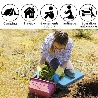 Tapis d'agenouillement en mousse épaisse - Confort et praticité pour vos projets jardinage!