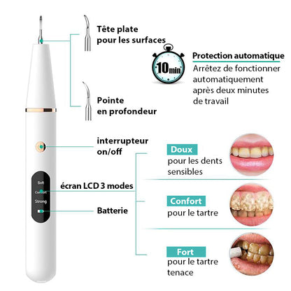 Nettoyeur Dentaire Électronique Sonic LED pour Sourire Éclatant