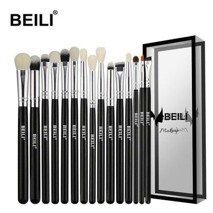 Set de 15 pinceaux en poils naturels pour un maquillage pro impeccable