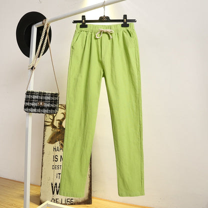 Pantalon Estival en Coton et Lin – Léger et Confortable pour Femme