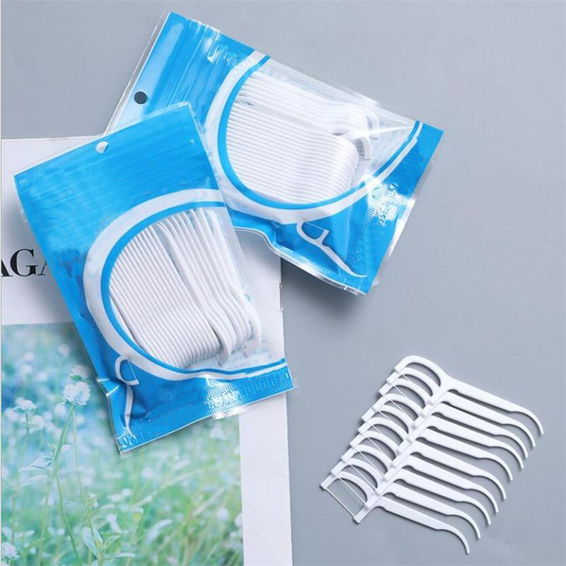 Fils dentaires en nylon blancs - Lot de 100 pour un sourire éclatant