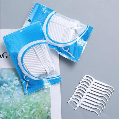 Fils dentaires en nylon blancs - Lot de 100 pour un sourire éclatant