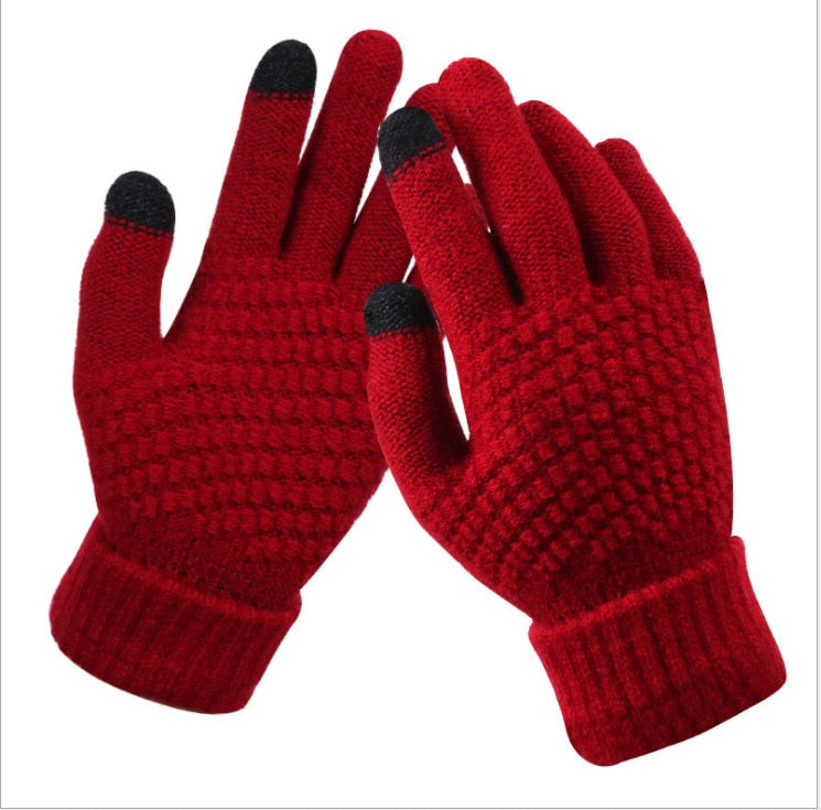 Gants Tactiles Confort en Coton Tricotés à la Main