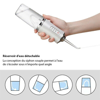Irrigateur Dentaire Portable Rechargeable - Nettoyage Efficace et Pratique
