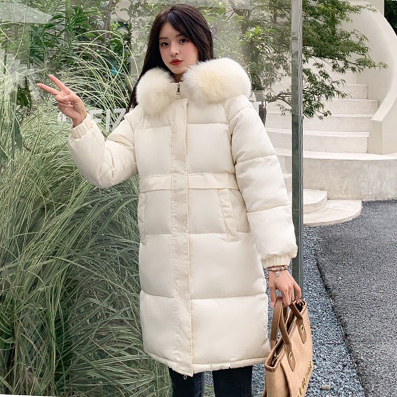Parka Longue Diane à Capuche - Élégance et Confort pour l'Hiver