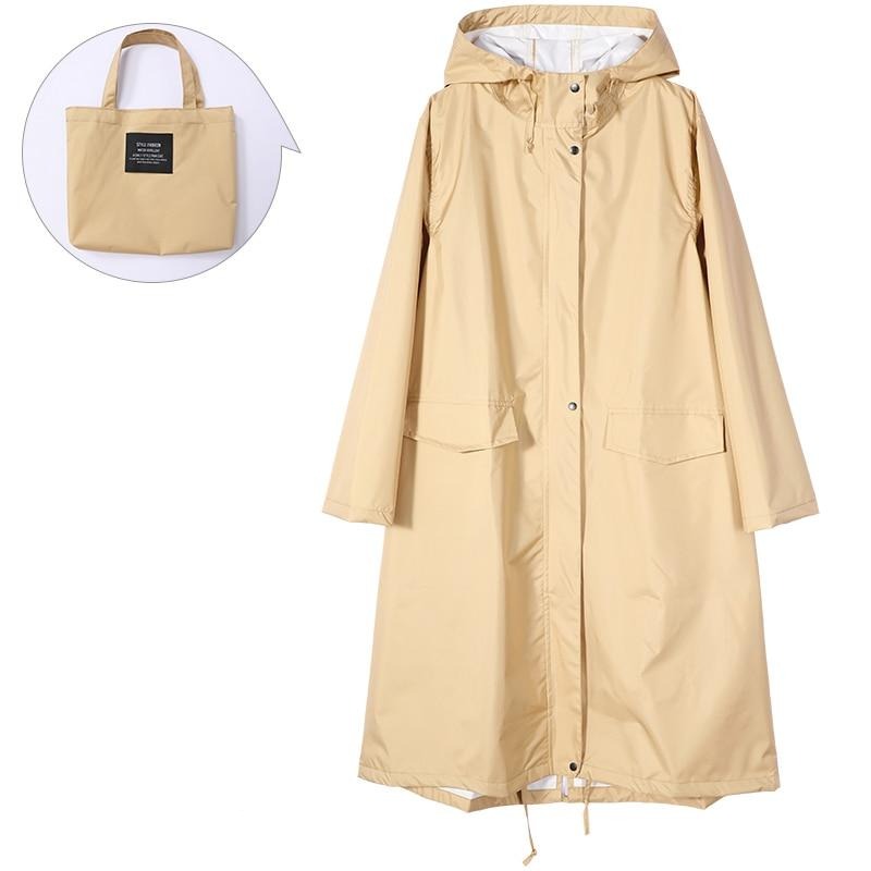 Trench Imperméable à Capuche pour Femme - Élégance et Confort sous la Pluie