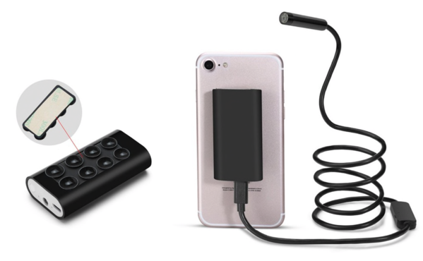 Caméra Endoscopique HD avec Lumière Ajustable et Accessoires Pratiques