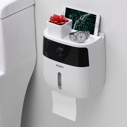 Distributeur de Papier Toilette Pratique avec Rangement Élégant