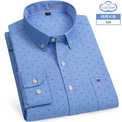 Chemise OXFORD en coton à manches longues - Élégance et confort réunis.