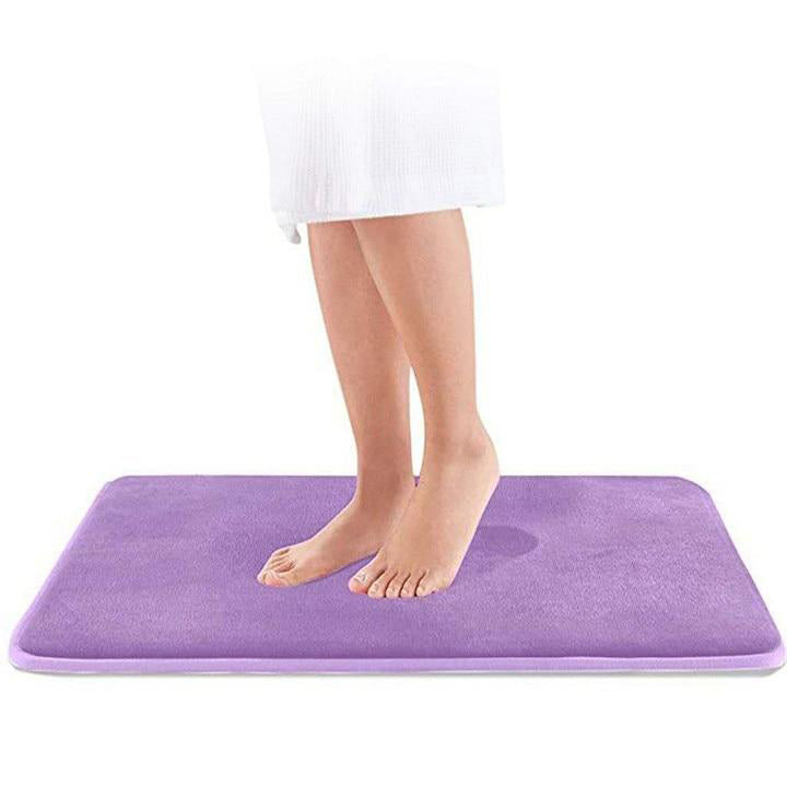 Tapis de Bain Antidérapant en Mousse à Mémoire de Forme