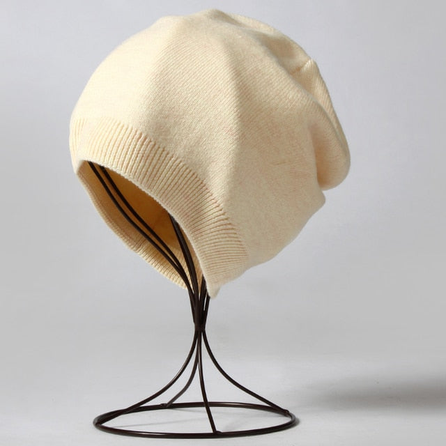 Bonnet d'hiver en cachemire unisexe – élégance et chaleur garantie !