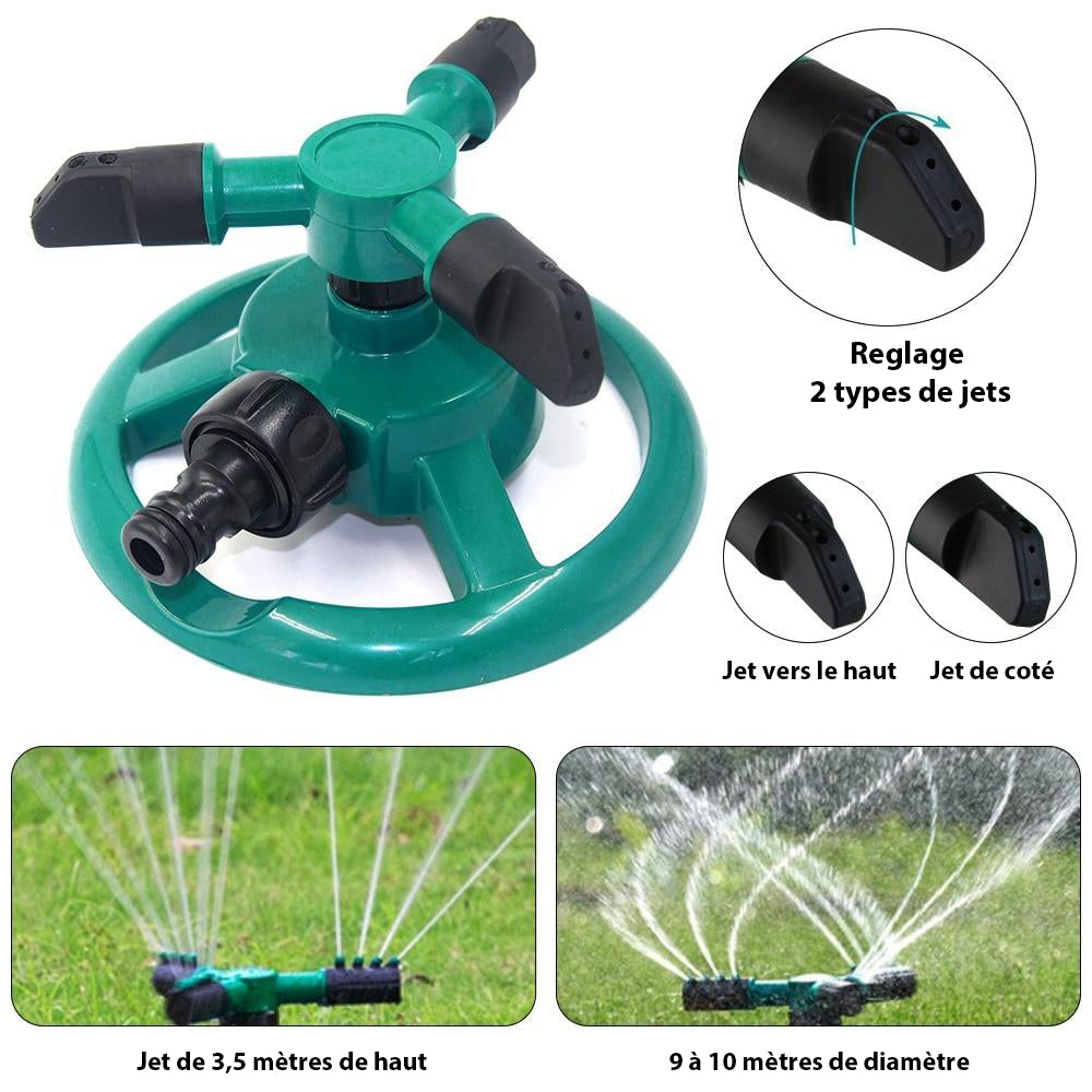 Buse rotative 360° pour un arrosage parfait de votre jardin